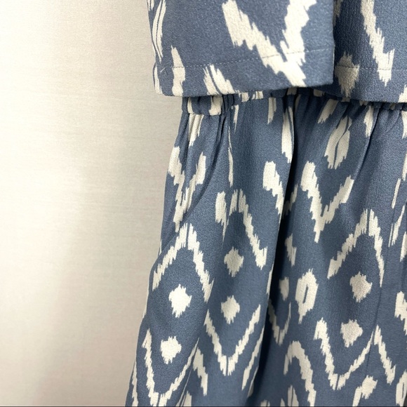 Mudpie Ikat Palmer Pocket Blouson Romper - Picture 4 of 5